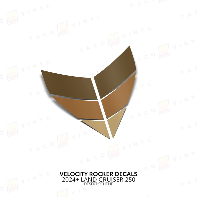Velocity Lower Rocker Decals - 2024 + Land Cruiser