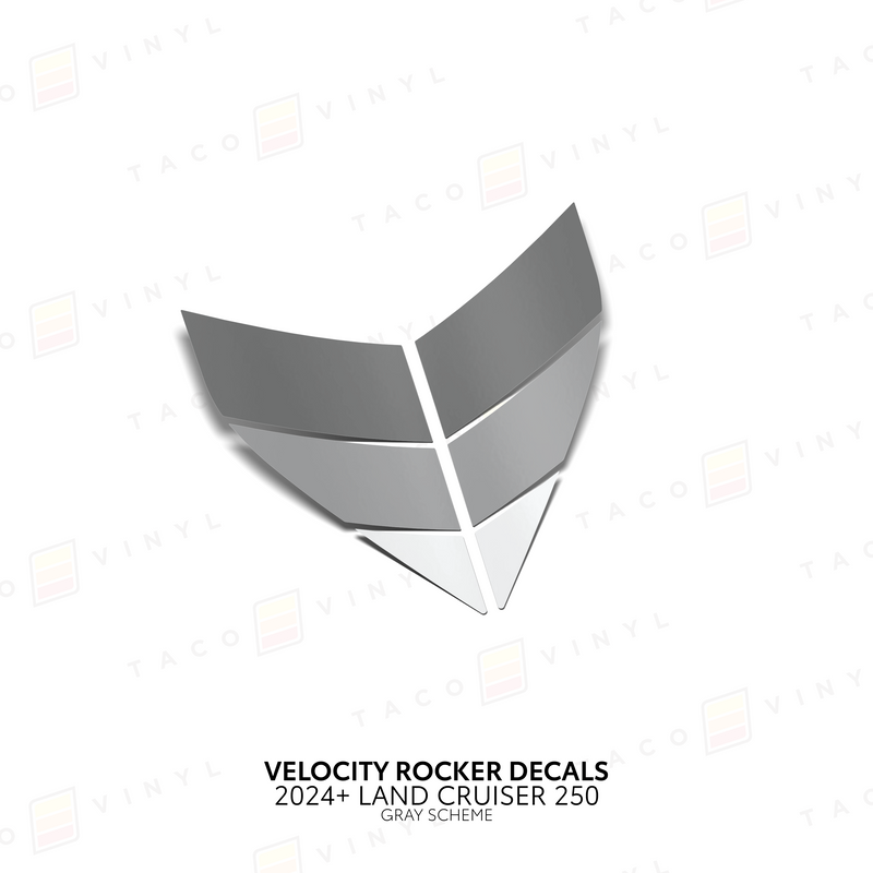 Velocity Lower Rocker Decals - 2024 + Land Cruiser