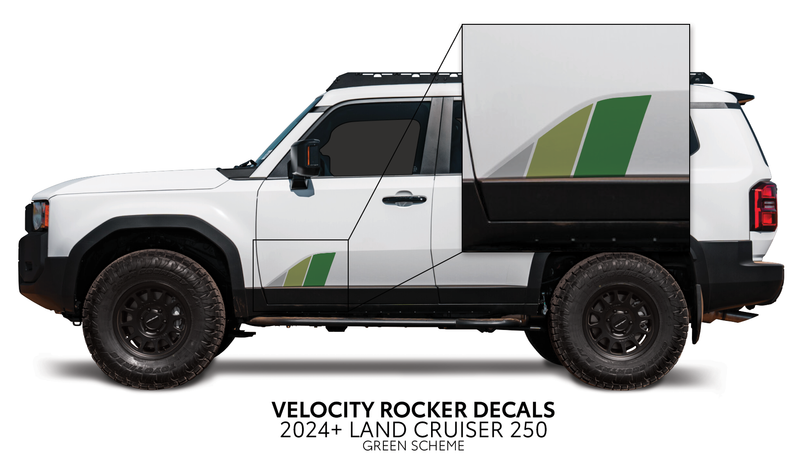 Velocity Lower Rocker Decals - 2024 + Land Cruiser