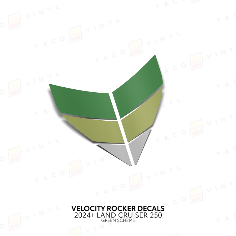Velocity Lower Rocker Decals - 2024 + Land Cruiser