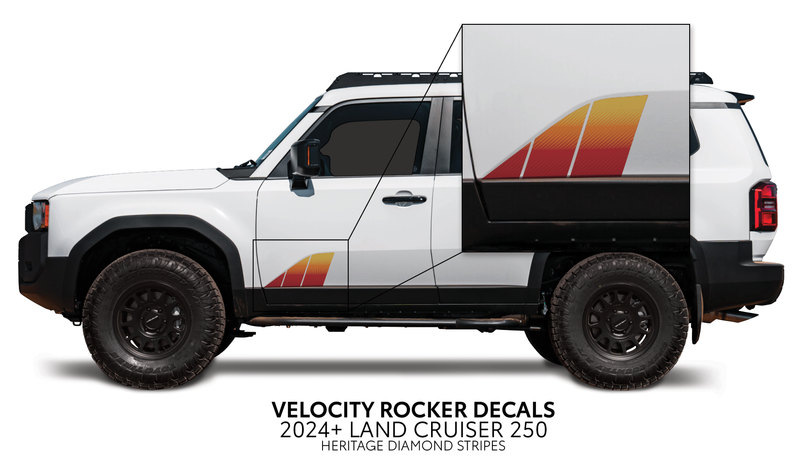 Velocity Lower Rocker Decals - 2024 + Land Cruiser