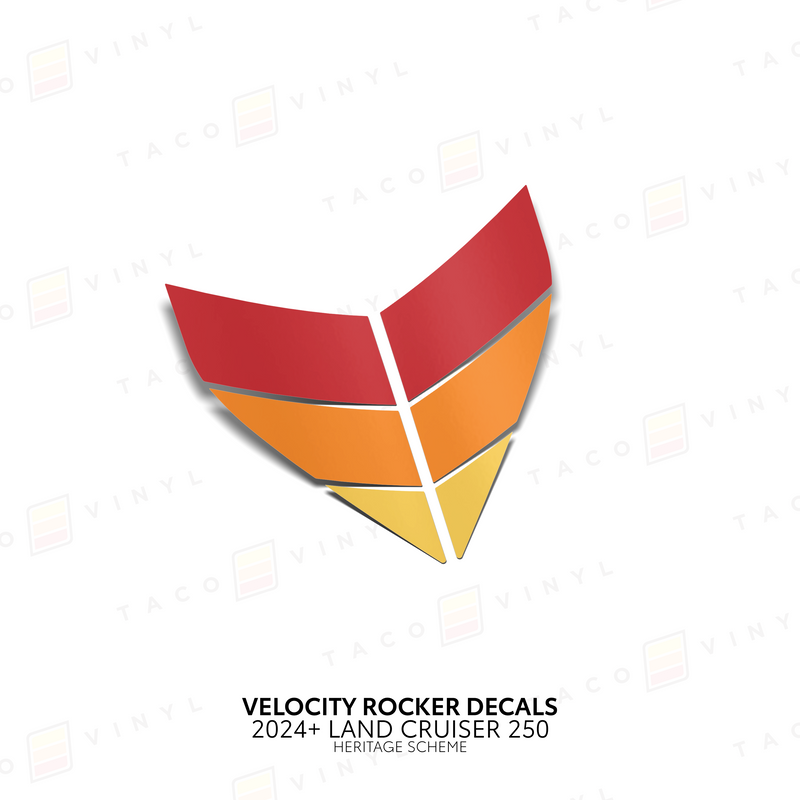 Velocity Lower Rocker Decals - 2024 + Land Cruiser