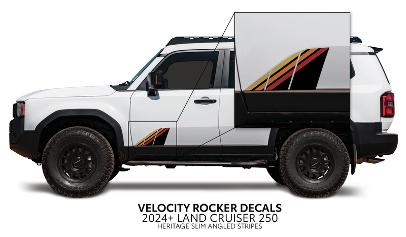 Velocity Lower Rocker Decals - 2024 + Land Cruiser