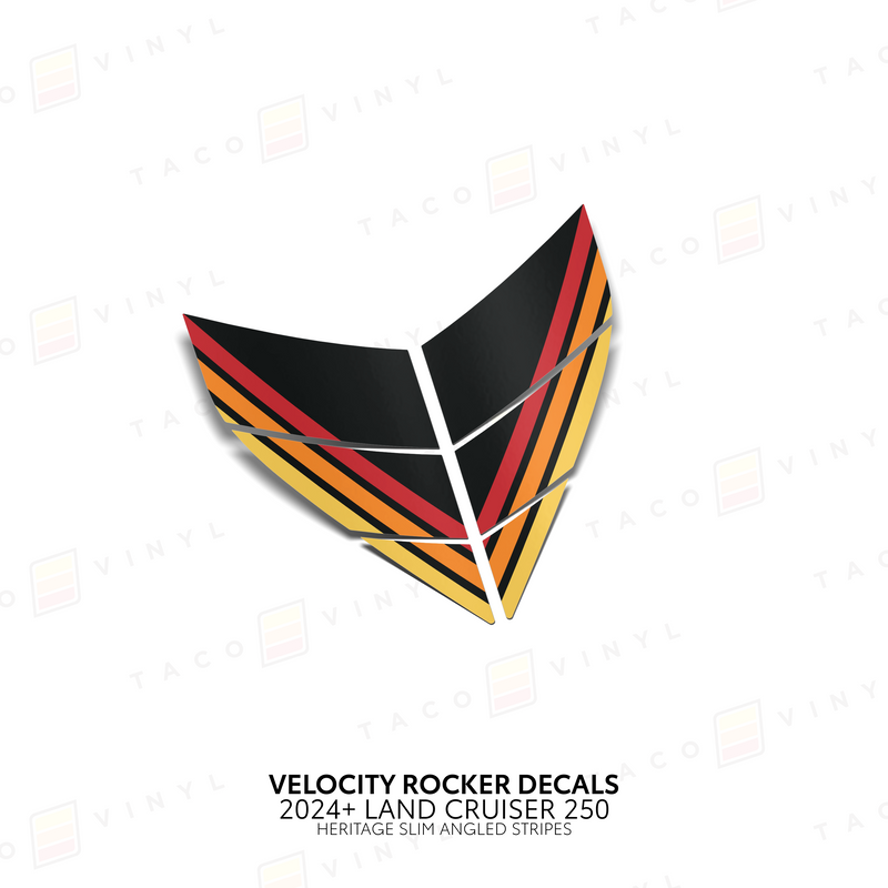 Velocity Lower Rocker Decals - 2024 + Land Cruiser