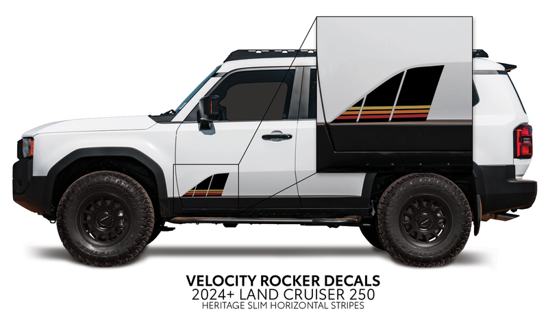 Velocity Lower Rocker Decals - 2024 + Land Cruiser