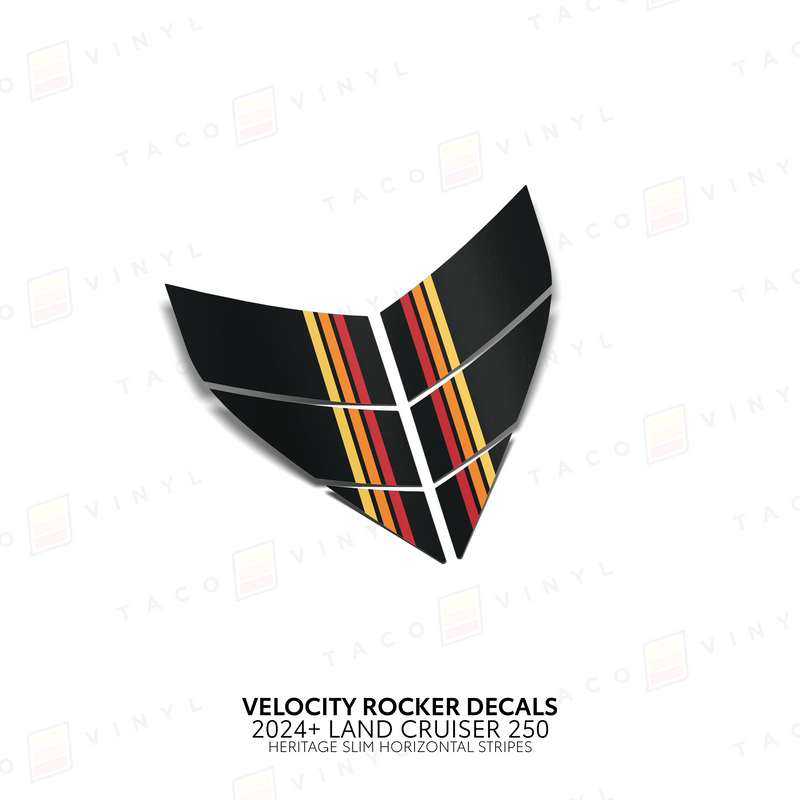 Velocity Lower Rocker Decals - 2024 + Land Cruiser