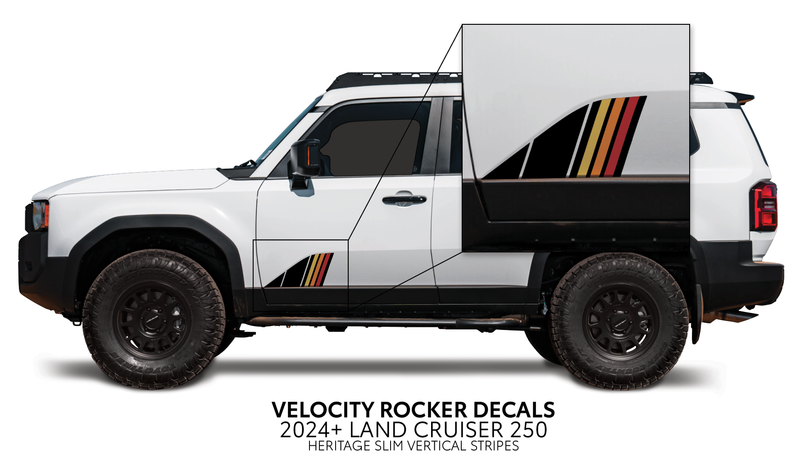 Velocity Lower Rocker Decals - 2024 + Land Cruiser