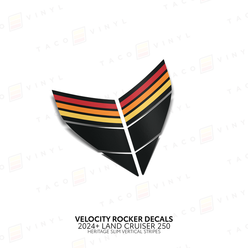 Velocity Lower Rocker Decals - 2024 + Land Cruiser