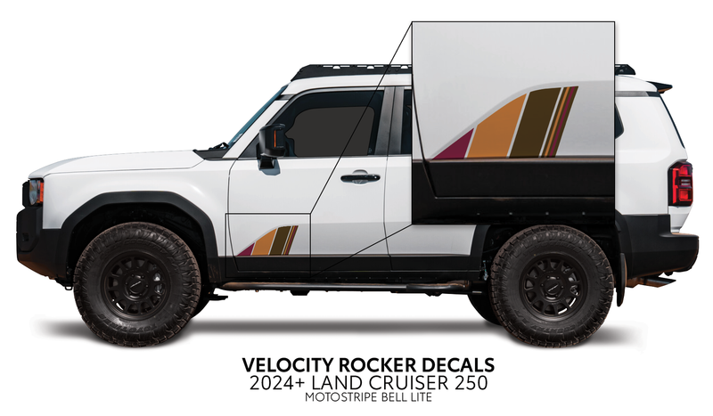 Velocity Lower Rocker Decals - 2024 + Land Cruiser