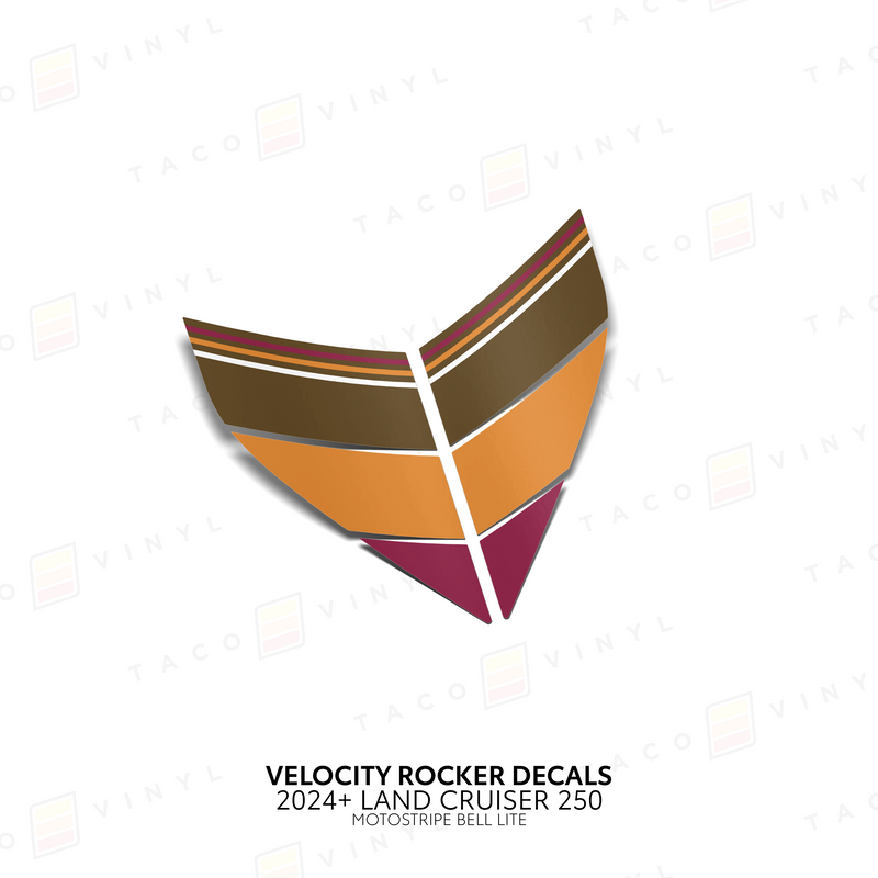 Velocity Lower Rocker Decals - 2024 + Land Cruiser