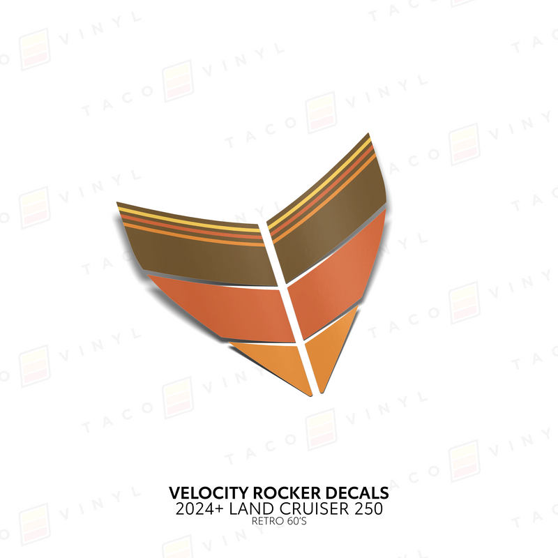 Velocity Lower Rocker Decals - 2024 + Land Cruiser
