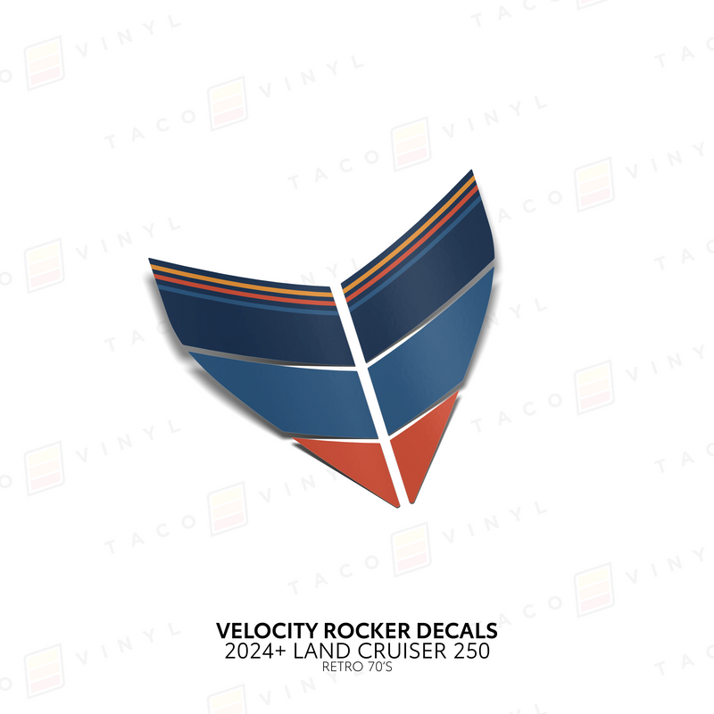 Velocity Lower Rocker Decals - 2024 + Land Cruiser