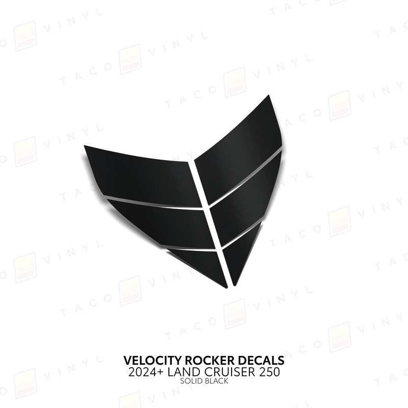 Velocity Lower Rocker Decals - 2024 + Land Cruiser