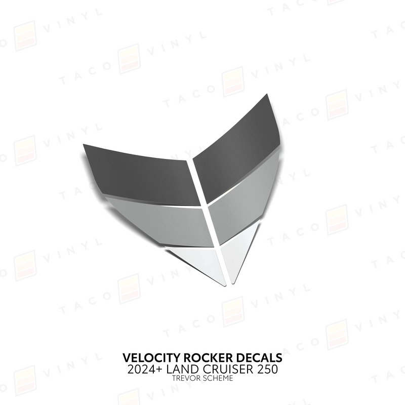 Velocity Lower Rocker Decals - 2024 + Land Cruiser