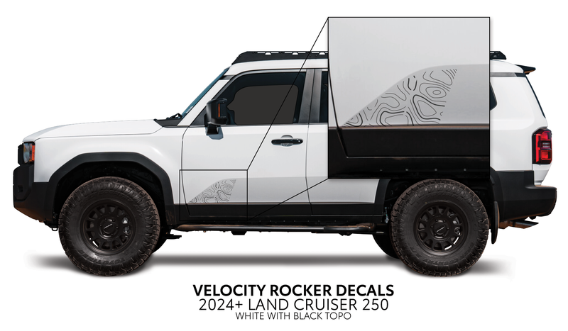 Velocity Lower Rocker Decals - 2024 + Land Cruiser
