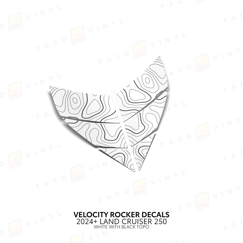 Velocity Lower Rocker Decals - 2024 + Land Cruiser