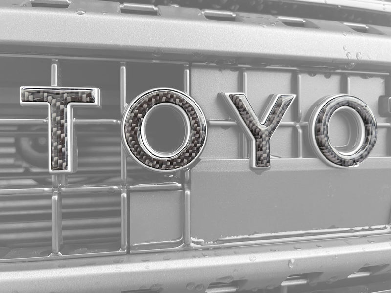 Domed Front Grille Letter Overlays - 2024+ Land Cruiser