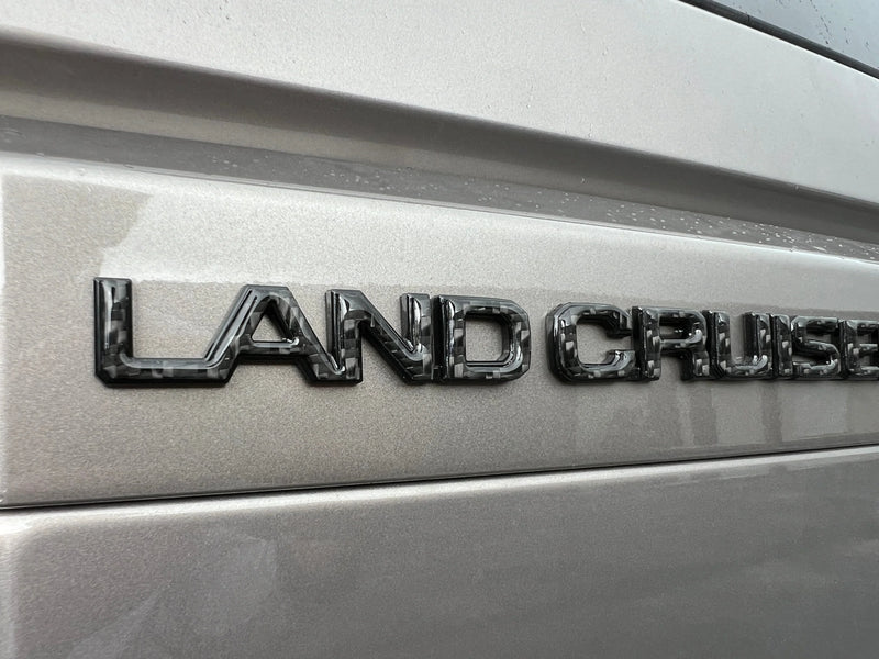 Domed Rear Liftgate Letter Overlays - 2024+ Land Cruiser