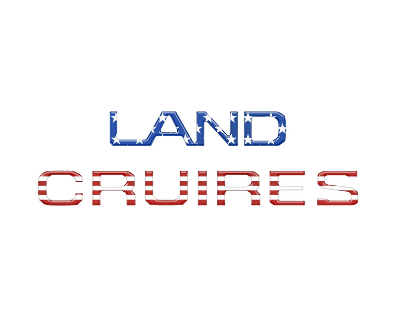 Domed Rear Liftgate Letter Overlays - 2024+ Land Cruiser