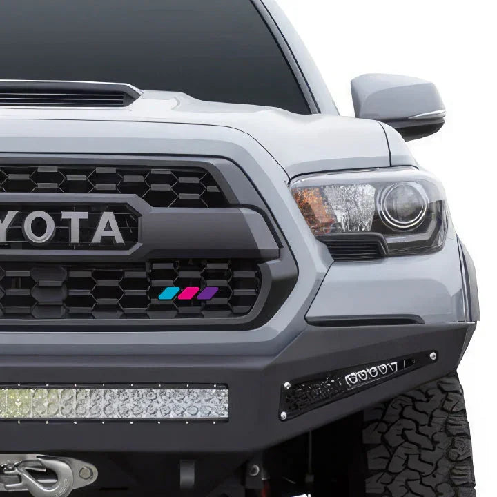 Premium Standard Tri Bar Grille Badge - 2016-2023 Tacoma / 2024+ Land Cruiser