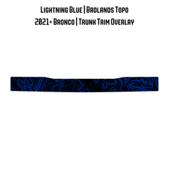 Topo Trunk Trim Overlay / Protector - 2021+ Bronco