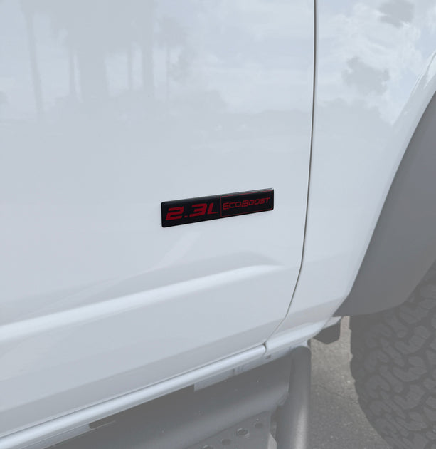 Domed Engine Badge for 2021-2026 Bronco 2.3L 2.7L 3.0L | StickerFab