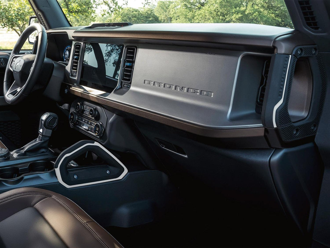 Ford OEM White Stripe Grab Handle Set (Center + Sides) - 2021+ Bronco - StickerFab