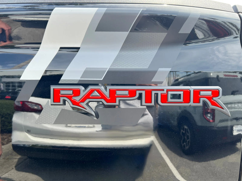 RAPTOR Tailgate Emblem Inserts - 2024+ Ranger Raptor