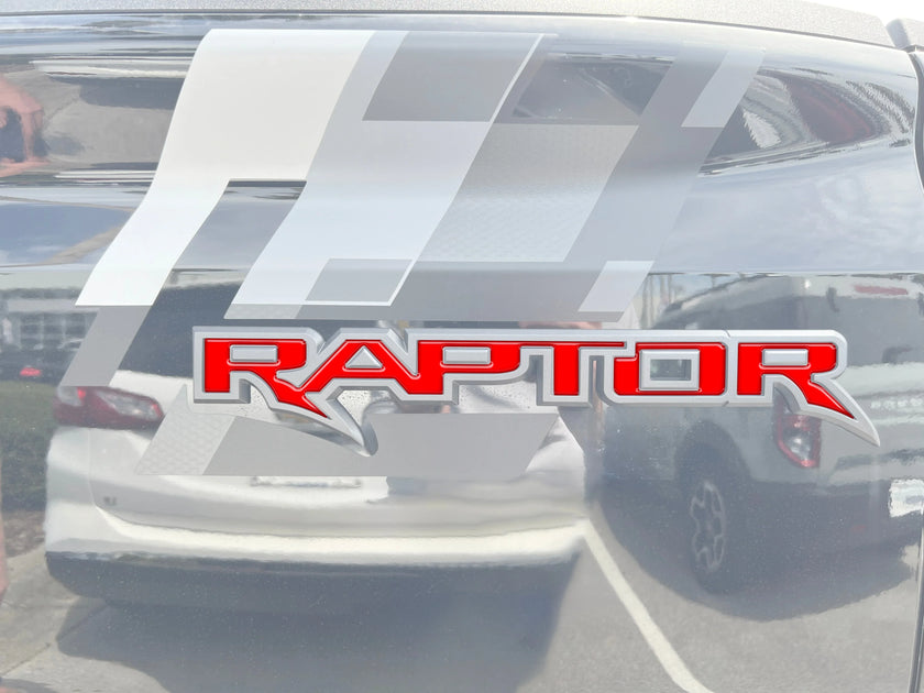 RAPTOR Tailgate Emblem Inserts - 2024+ Ranger Raptor | StickerFab ...