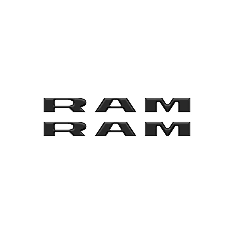 Domed Doorsill Plate Letter Overlays - 2025+ Ram 1500/2500/3500