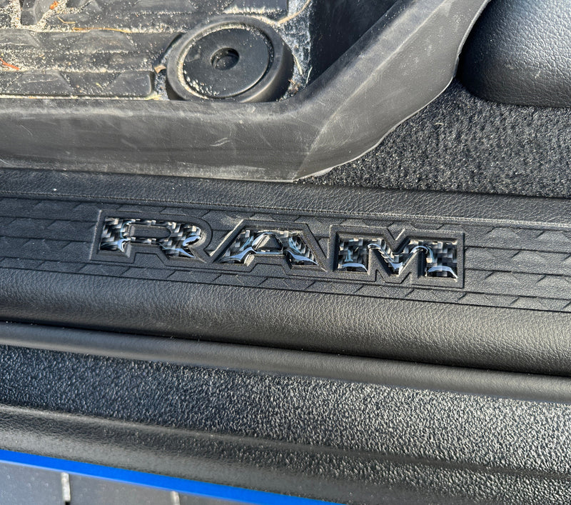Domed Doorsill Plate Letter Overlays - 2025+ Ram 1500/2500/3500