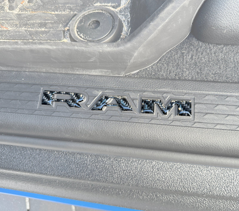 Domed Doorsill Plate Letter Overlays - 2025+ Ram 1500/2500/3500