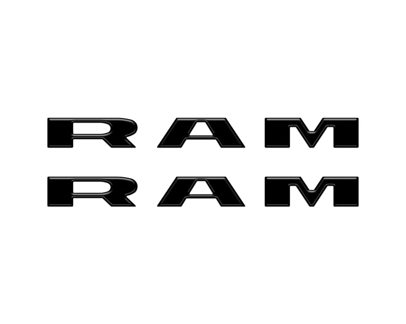 Domed Front Door Emblem Overlays - 2025+ Ram 1500/2500/3500