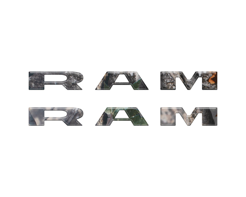 Domed Front Door Emblem Overlays - 2025+ Ram 1500/2500/3500