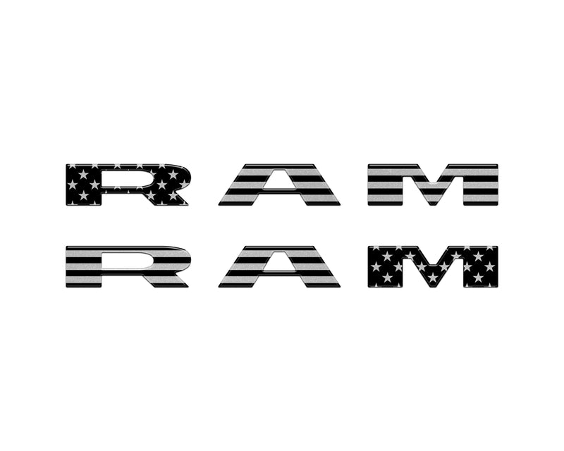 Domed Front Door Emblem Overlays - 2025+ Ram 1500/2500/3500