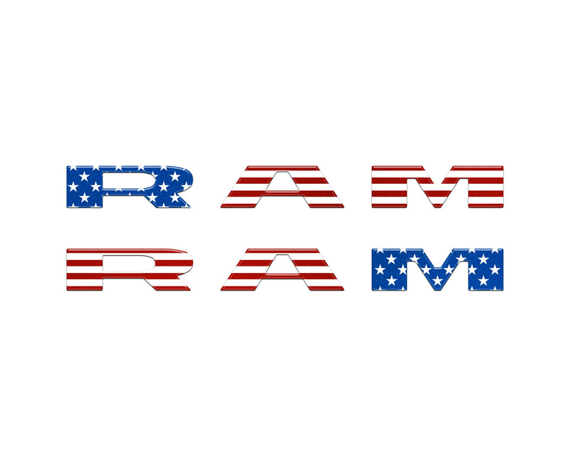 Domed Front Door Emblem Overlays - 2025+ Ram 1500/2500/3500