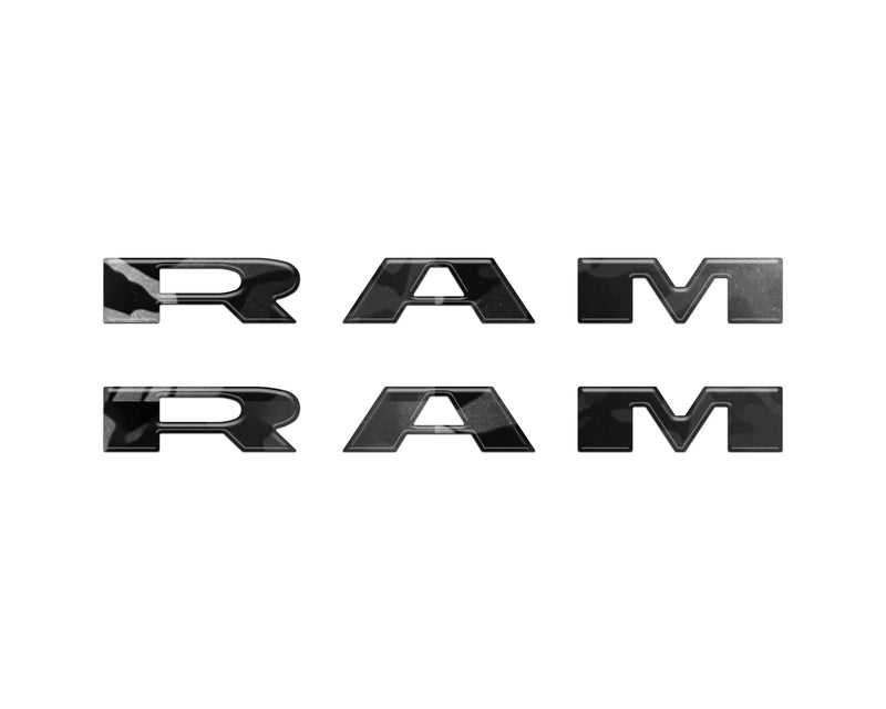 Domed Front Door Emblem Overlays - 2025+ Ram 1500/2500/3500