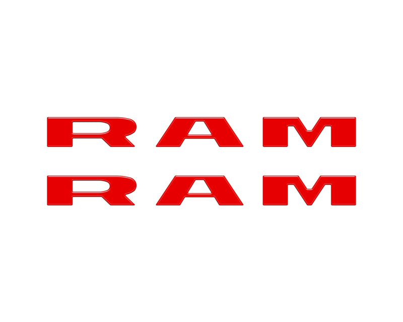 Domed Front Door Emblem Overlays - 2025+ Ram 1500/2500/3500