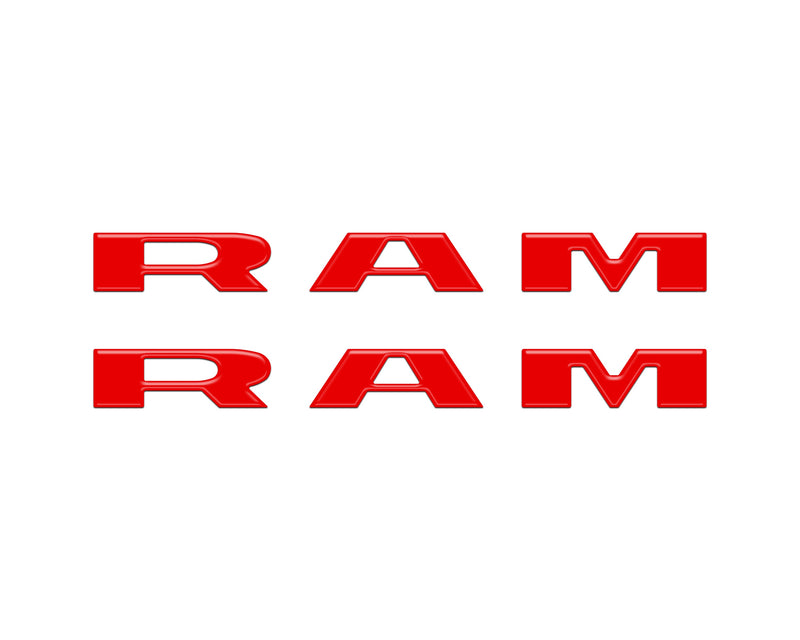 Domed Front Door Emblem Overlays - 2025+ Ram 1500/2500/3500