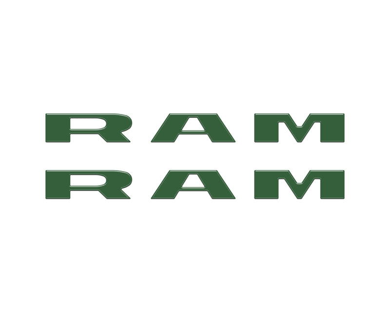 Domed Front Door Emblem Overlays - 2025+ Ram 1500/2500/3500