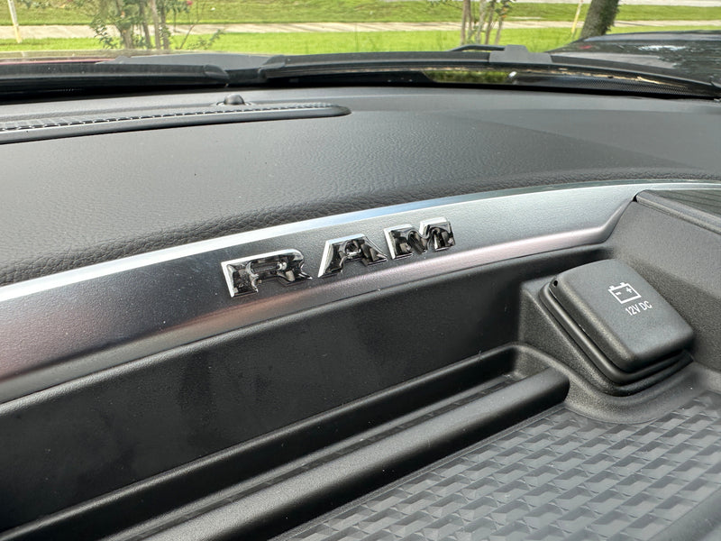 Domed Center Dash Letter Overlays - 2025+ Ram 1500/2500/3500