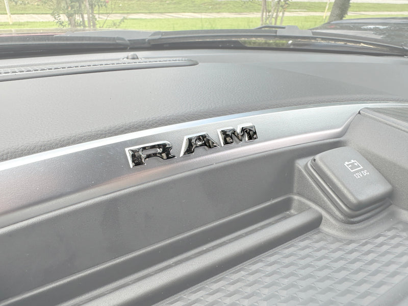 Domed Center Dash Letter Overlays - 2025+ Ram 1500/2500/3500