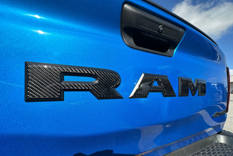 Domed Tailgate Letter Overlays - 2025+ Ram 2500/3500