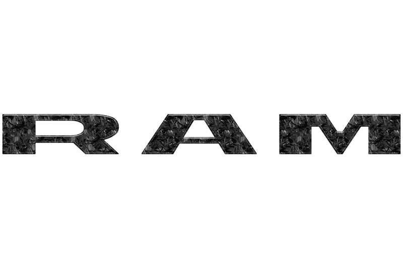Domed Tailgate Letter Overlays - 2025+ Ram 1500
