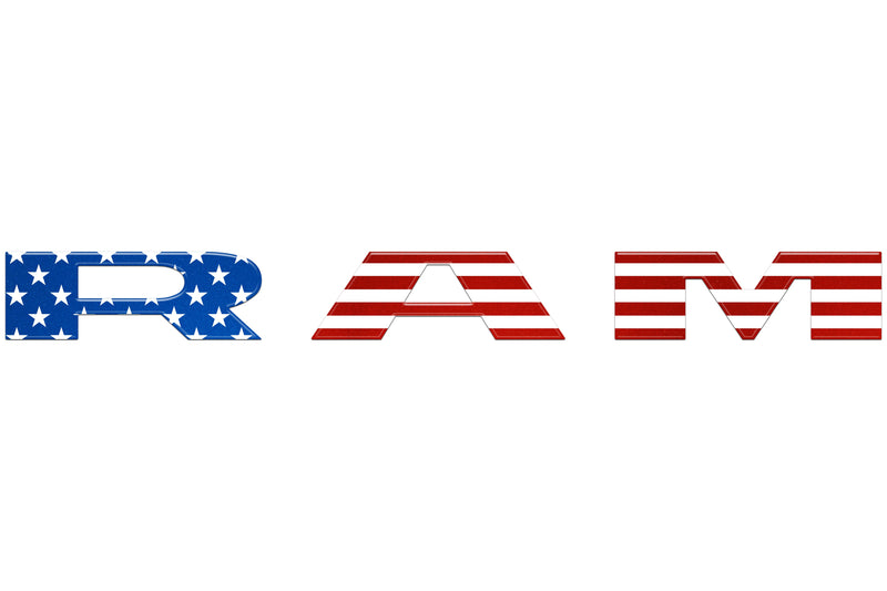 Domed Tailgate Letter Overlays - 2025+ Ram 2500/3500