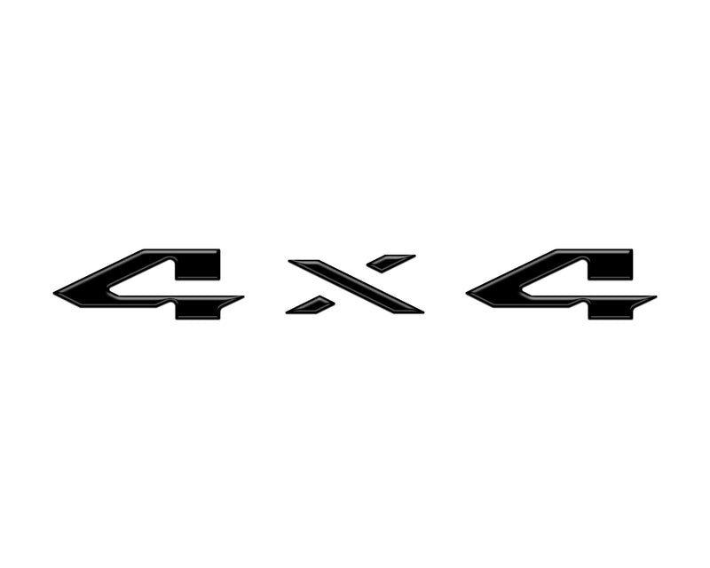 Domed 4x4 Tailgate Emblem Letter Overlays - 2025+ Ram 1500/2500/3500