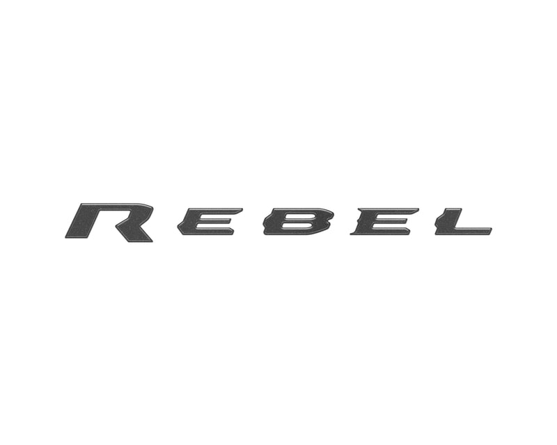 Domed Rebel Tailgate Emblem Letter Inserts - 2025+ Ram 1500/2500/3500 Rebel