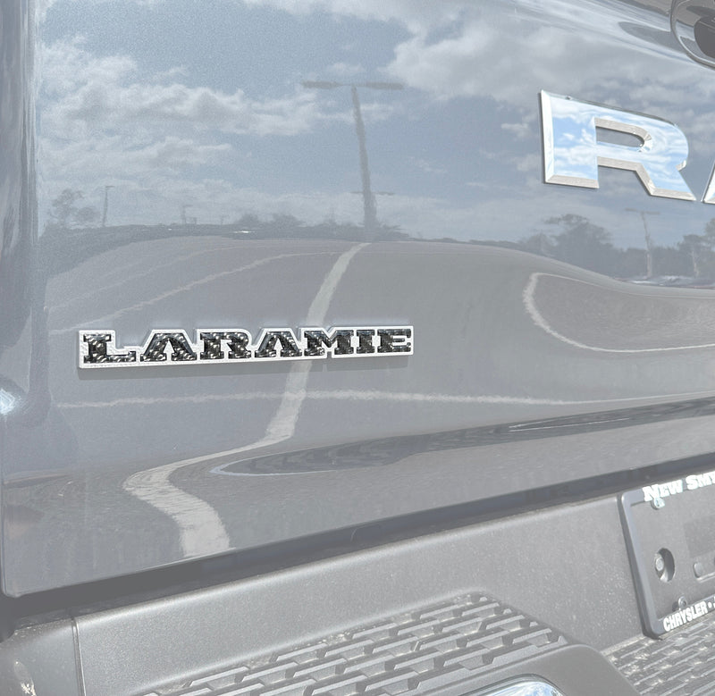 Domed Laramie Tailgate Emblem Letter Inserts -  2025+ Ram 1500/2500/3500