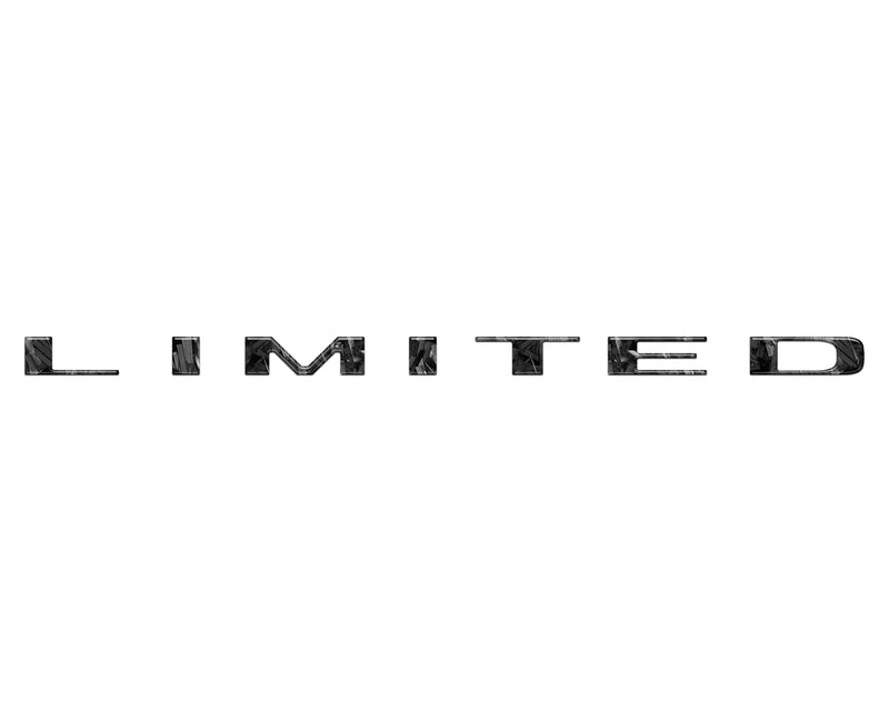 Domed Limited Tailgate Emblem Letter Overlays - 2025+ Ram 1500/2500/3500
