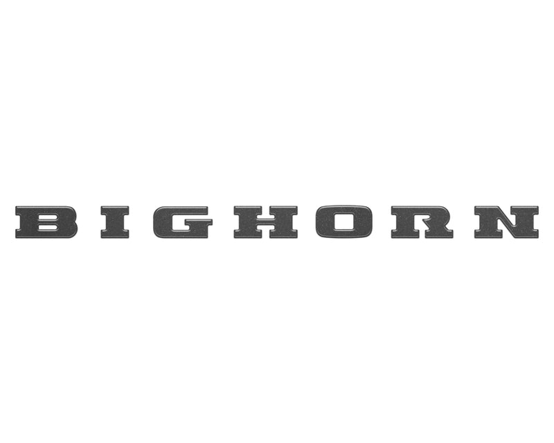 Domed Bighorn Tailgate Emblem Letter Inserts - 2025+ Ram 1500/2500/3500